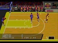 une photo d'Ã©cran de NBA Showdown sur Sega Megadrive